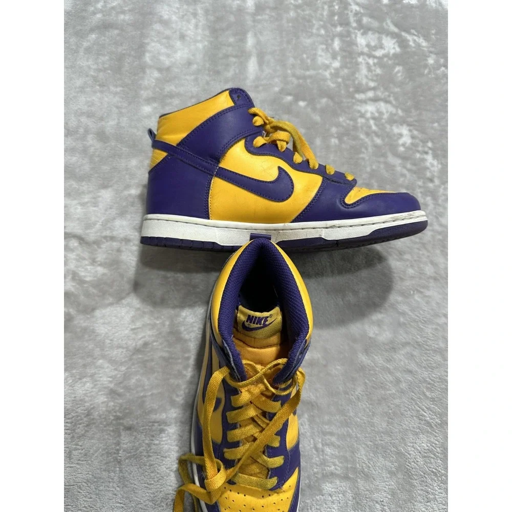 Nike‎ Dunk High GS Court Purple/Gold Size 6Y  Retro 